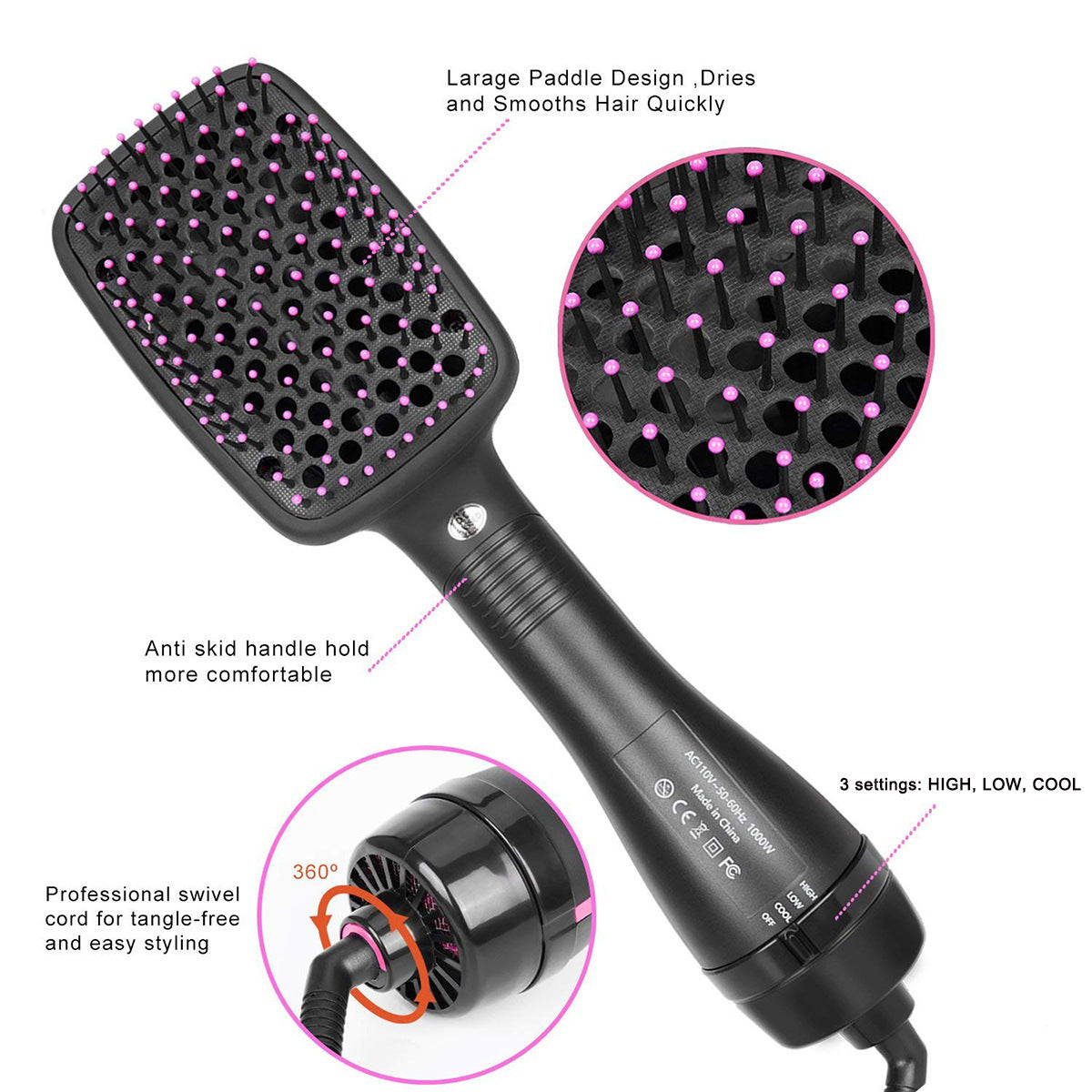 2-in-1 Hair Dryer Comb