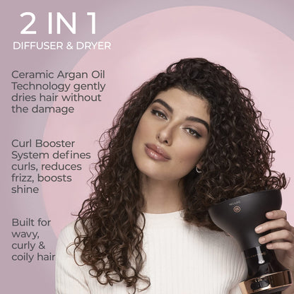 Lightweight Diffuser Curly Hair Dryer