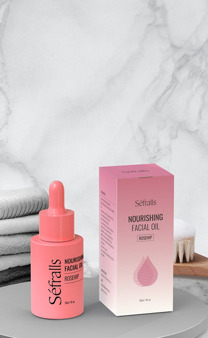 Sefralls Rosehip Facial Oil Soothing Plant Extract Oil Firming Skin Facial Massage Oil 30ml